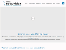 Tablet Screenshot of bouwvision.nl